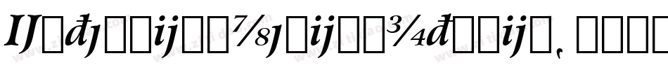 ExtensionMediumItalic字体转换