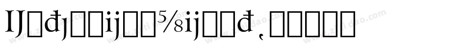 ExtensionLight字体转换
