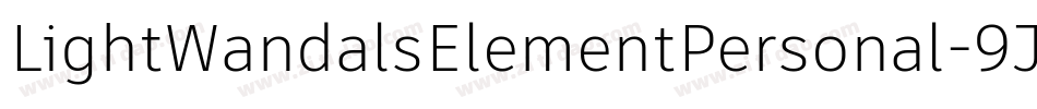LightWandalsElementPersonal-9JKy字体转换