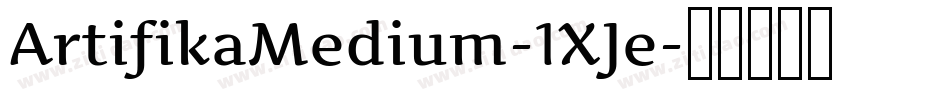 ArtifikaMedium-1XJe字体转换