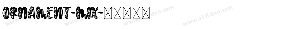 Ornament-Mix字体转换