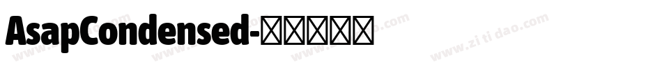 AsapCondensed字体转换