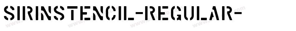 SirinStencil-Regular字体转换