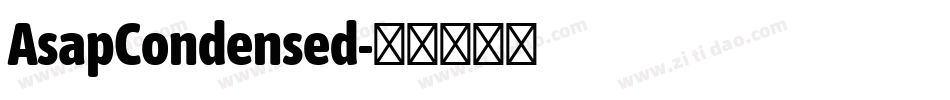 AsapCondensed字体转换