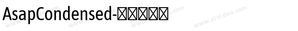 AsapCondensed字体转换