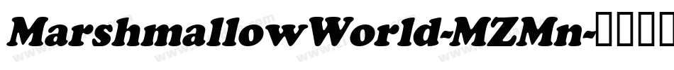 MarshmallowWorld-MZMn字体转换