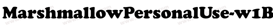 MarshmallowPersonalUse-w1B06字体转换