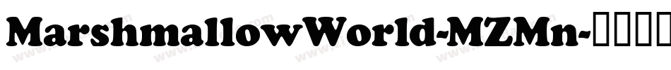 MarshmallowWorld-MZMn字体转换