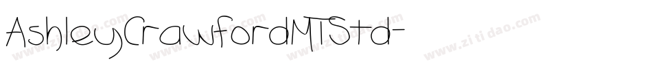 AshleyCrawfordMTStd字体转换