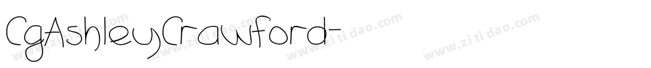 CgAshleyCrawford字体转换