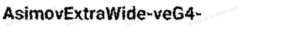AsimovExtraWide-veG4字体转换