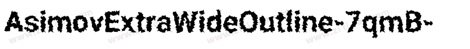 AsimovExtraWideOutline-7qmB字体转换