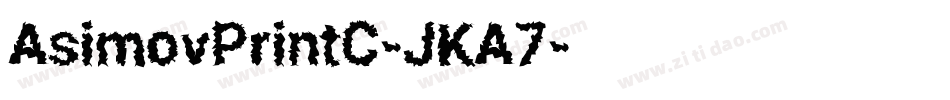 AsimovPrintC-JKA7字体转换