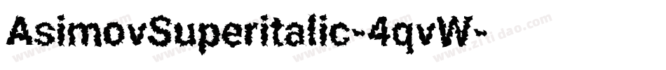 AsimovSuperitalic-4qvW字体转换