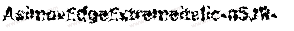 AsimovEdgeExtremeitalic-n5JR字体转换