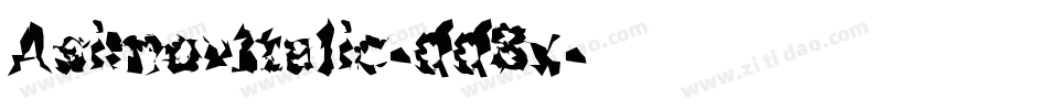AsimovItalic-dd8x字体转换
