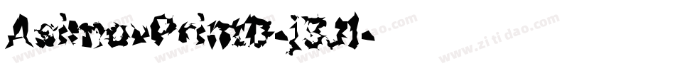 AsimovPrintD-j3Jl字体转换