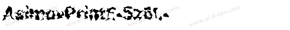 AsimovPrintE-5z6L字体转换