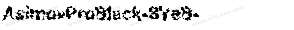 AsimovProBlack-8YeB字体转换