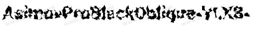 AsimovProBlackOblique-YLX8字体转换