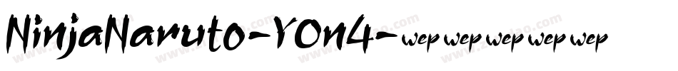NinjaNaruto-YOn4字体转换