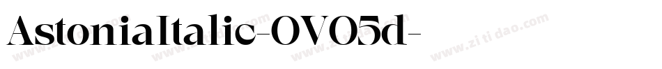 AstoniaItalic-OVO5d字体转换