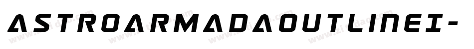 AstroArmadaOutlineI字体转换