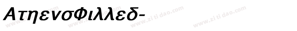 AthensFilled字体转换
