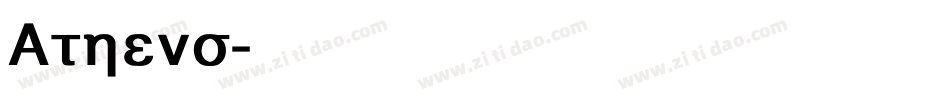 Athens字体转换