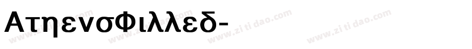 AthensFilled字体转换
