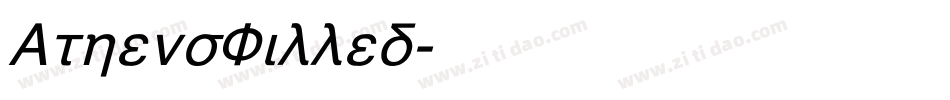 AthensFilled字体转换