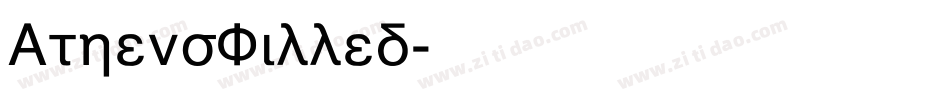 AthensFilled字体转换