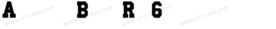 AthleticBold-Rxo6字体转换