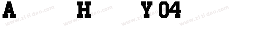 AthleticHollow-Yx04字体转换