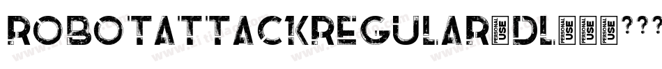 RobotAttackRegular-dl06字体转换