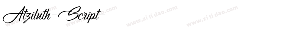 Atziluth-Script字体转换