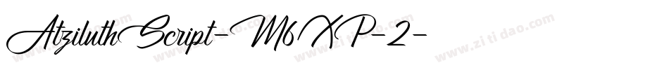 AtziluthScript-M6XP-2字体转换
