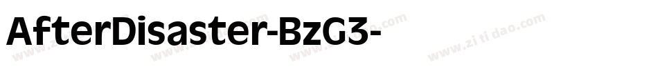 AfterDisaster-BzG3字体转换