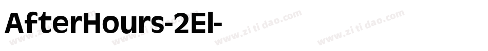 AfterHours-2El字体转换