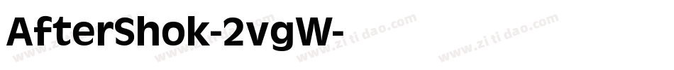 AfterShok-2vgW字体转换