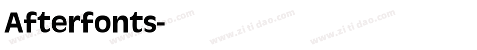Afterfonts字体转换