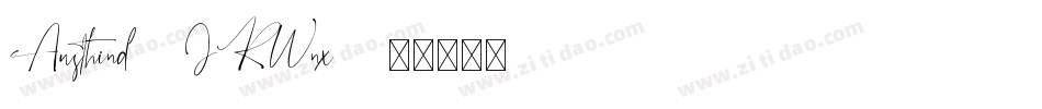 Austhind-JRWnx字体转换