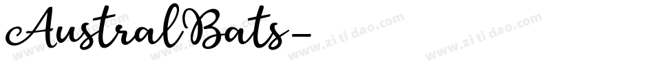 AustralBats字体转换