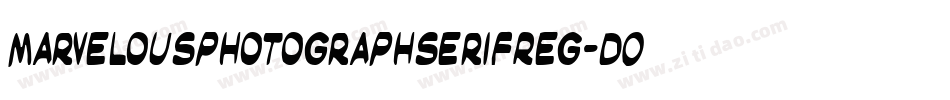 MarvelousphotographserifReg-DOJKR字体转换