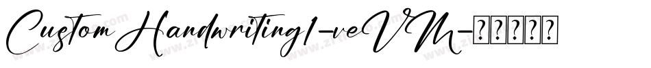 CustomHandwriting1-veVM字体转换
