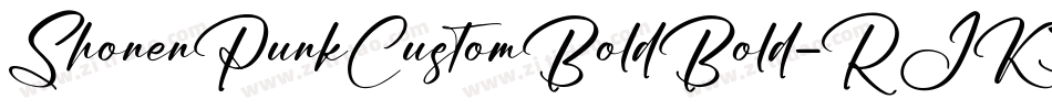 ShonenPunkCustomBoldBold-RJK3字体转换