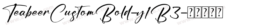 TeabeerCustomBold-y1B3字体转换