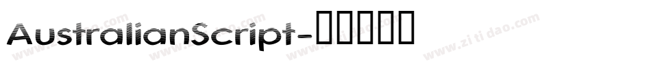 AustralianScript字体转换