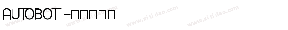 AUTOBOT字体转换