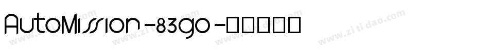 AutoMission-83g0字体转换